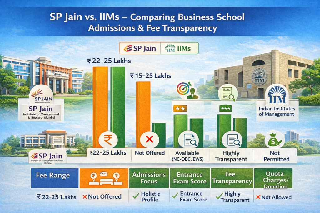 Fee & Quota Reality Comparison: SP Jain vs Other MBA Colleges