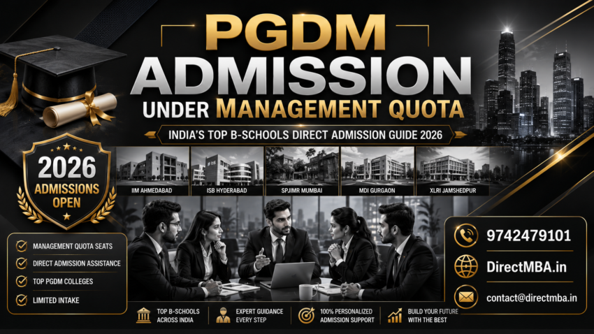 PGDM Admission under Management Quota in India’s Top B-Schools