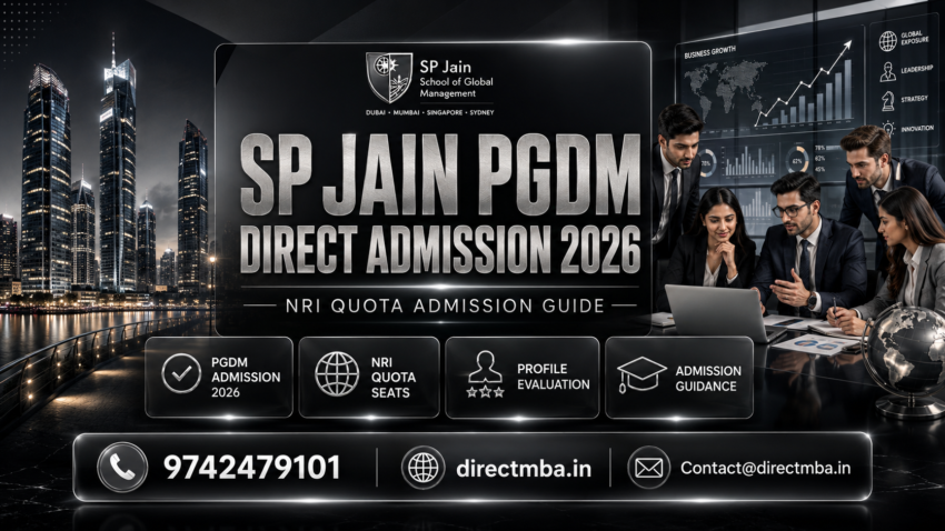 SP Jain PGDM Direct Admission 2026 | NRI Quota