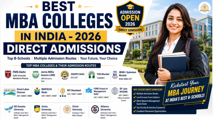 Top MBA Colleges for Direct Admission 2026 at Low Cost