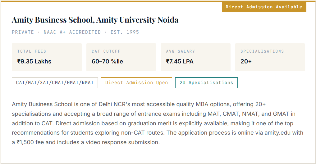 Direct Admission in Top MBA Colleges in Delhi 2026 – Fees, Eligibility & Admission Process.