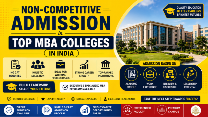 Non-Competitive Admission in Top MBA Colleges in India