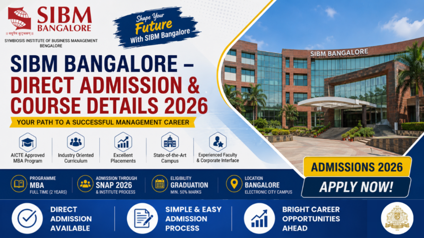 SIBM Bangalore – Direct Admission & Course Details 2026