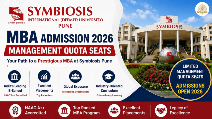 Symbiosis Pune MBA Management Quota Seats Admission