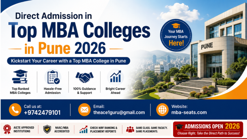 Direct Admission in Top MBA Colleges in Pune 2026 – Fees, Eligibility & Admission Process