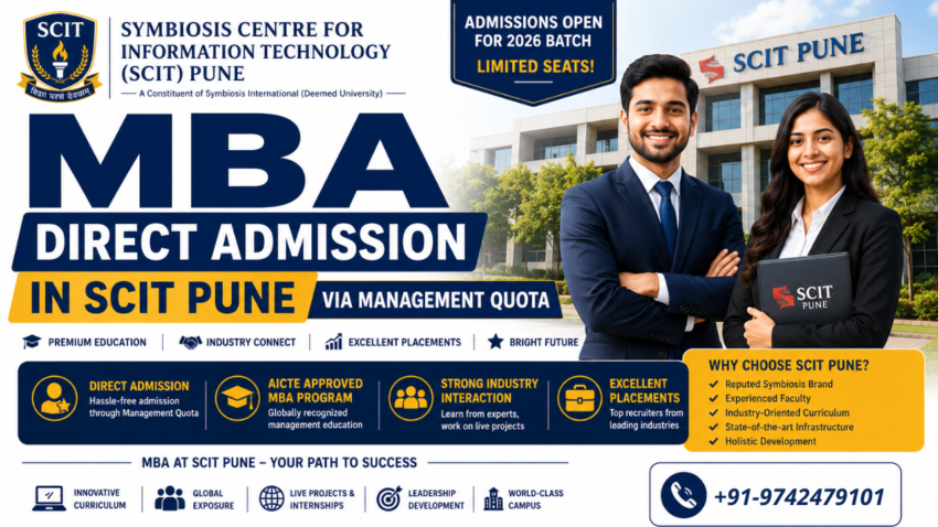 MBA Direct Admission in SCIT Pune via Management Quota