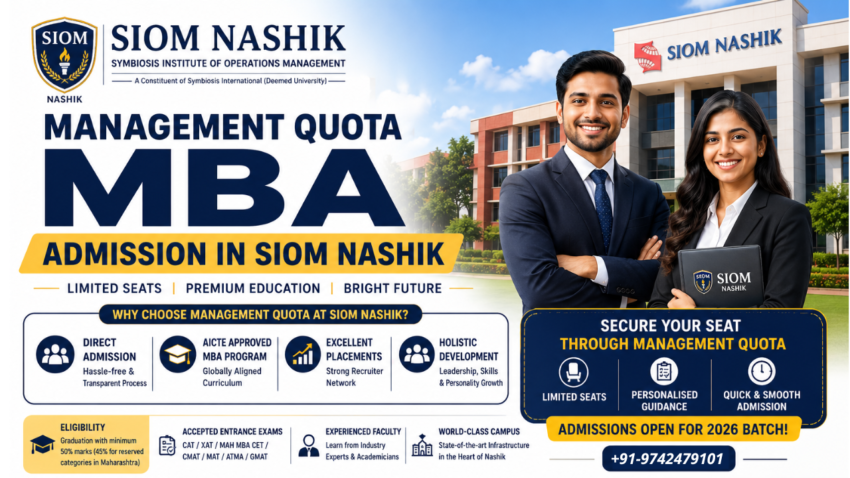 Management Quota MBA Admission in SIOM Nashik
