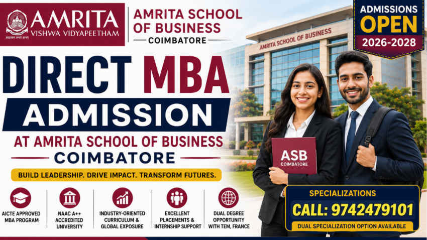 Direct MBA Admission at Amrita School of Business Coimbatore