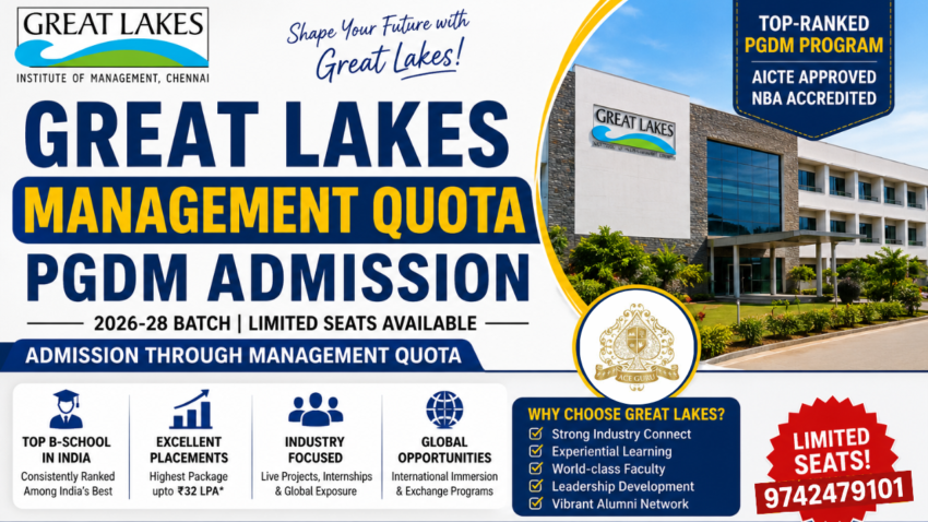 Great Lakes Management Quota PGDM Admission