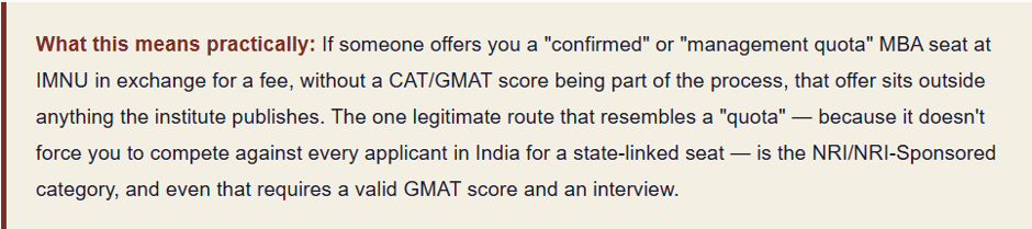 Direct Admission in NIRMA Management Quota Seats 2026.
