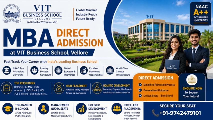 VIT Business School Vellore MBA Direct Admission