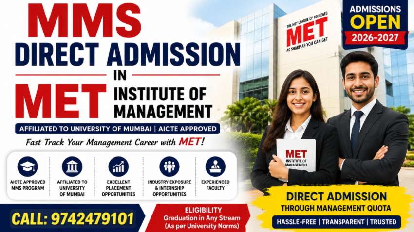 MMS Direct Admission in MET Institute of Management