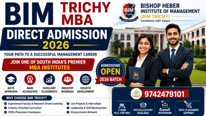 BIM Trichy MBA Direct Admission 2026